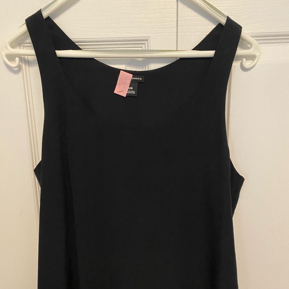 Ladies black 100% silk tank top - Picture 1 of 4